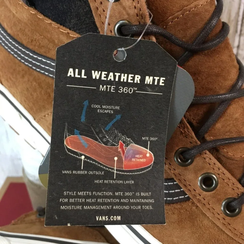 🖤🤎Vans Sk8-Hi Mte 2.0 Dx Glazed Ginger/Mash WMNS - Picture 11 of 13